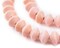 The Bead Chest Pink Bicone Natural Wood Beads (10x15mm): Organic Eco-Friendly Wooden Bead Strand for DIY Jewelry, Crafts, Necklace and Bracelet Making